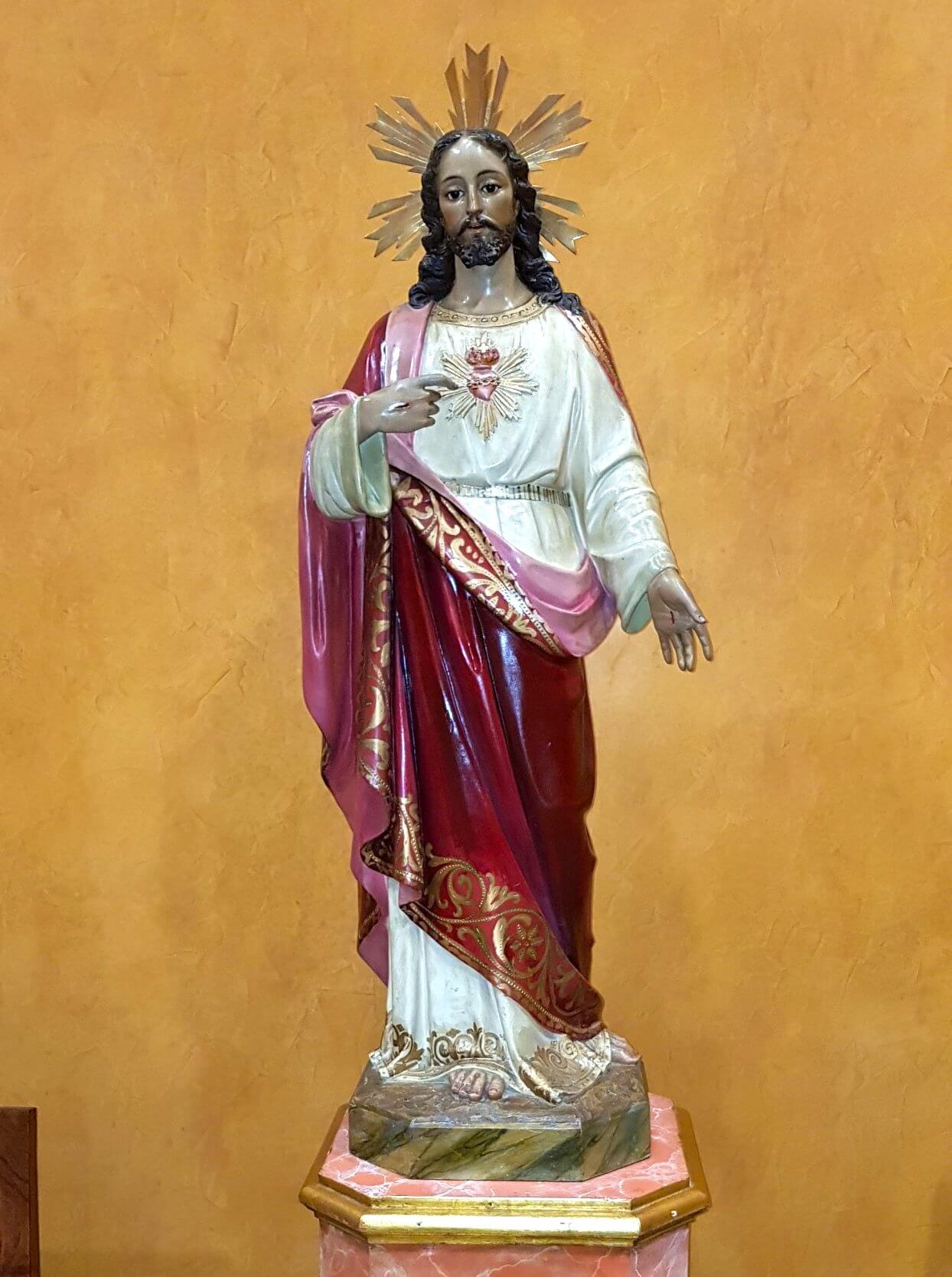 Restaurada la imagen procesional del Sagrado Corazón