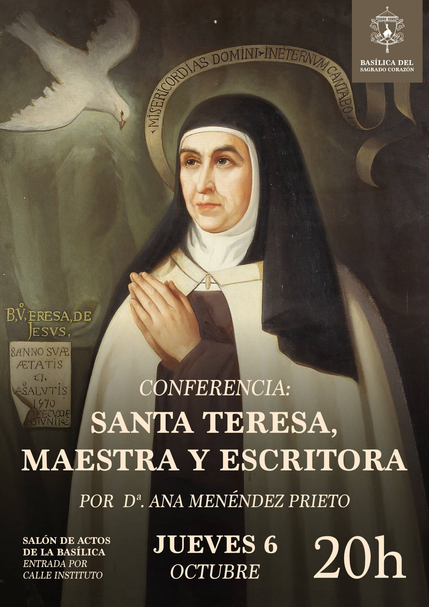 Conferencia: «Santa Teresa, maestra y escritora» 